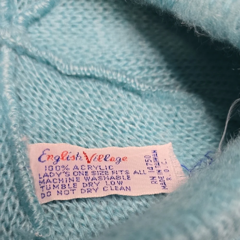 English Village Teal Women's Beret - Picture 2 of 5